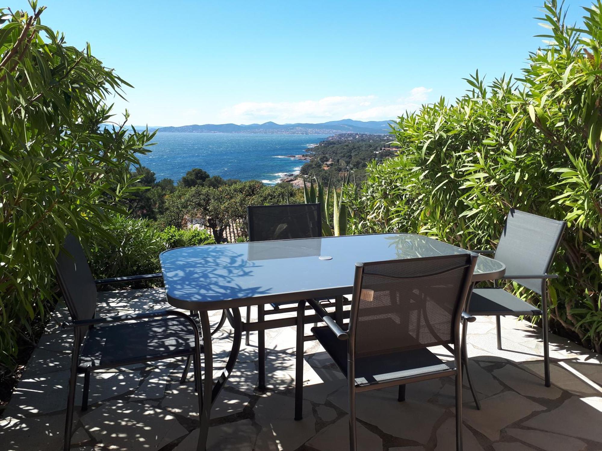 Duplex, Vue Panoramique Sur La Mediterranee, Piscine, Garage Сен-Рафаэль Экстерьер фото