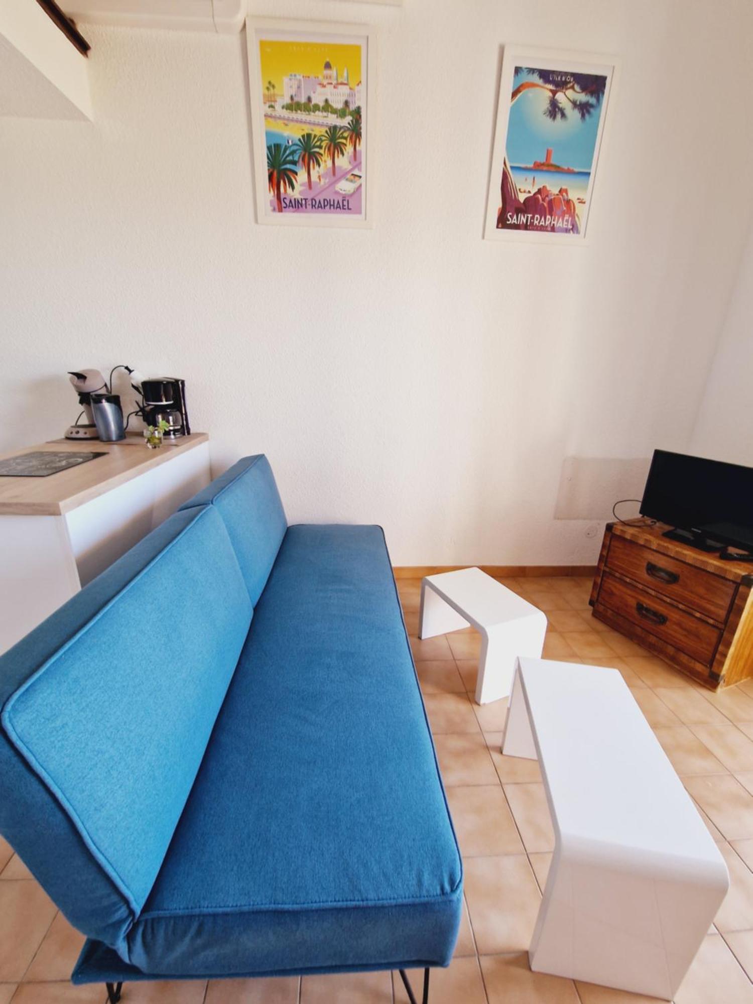 Duplex, Vue Panoramique Sur La Mediterranee, Piscine, Garage Сен-Рафаэль Экстерьер фото